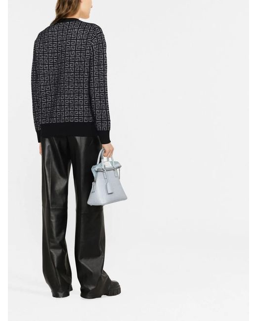Givenchy Black 4G Jacquard-Knit Jumper