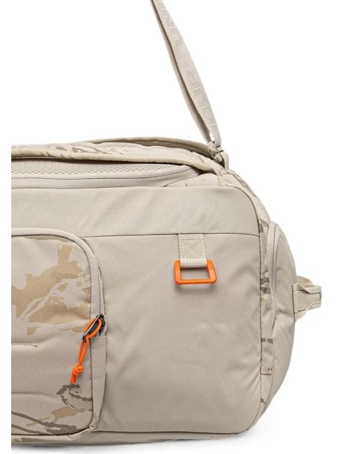 Under Armour White Camo-Print Logo-Print Holdall