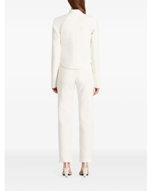 Courreges White Asymmetrical Circle Jacket