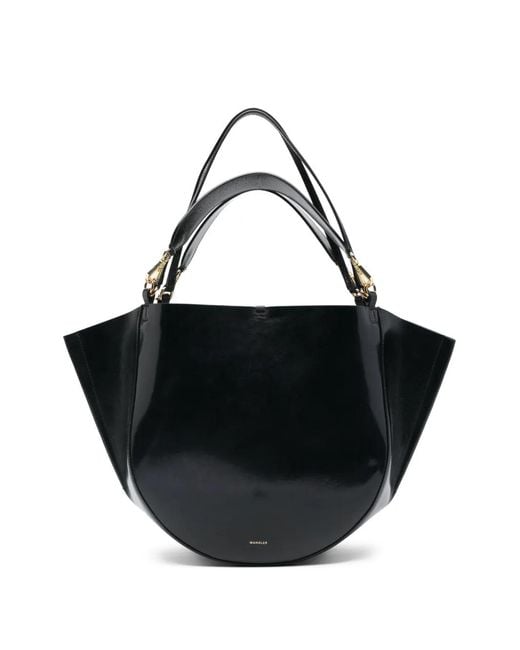 Wandler Black Hortensia Tote Bag