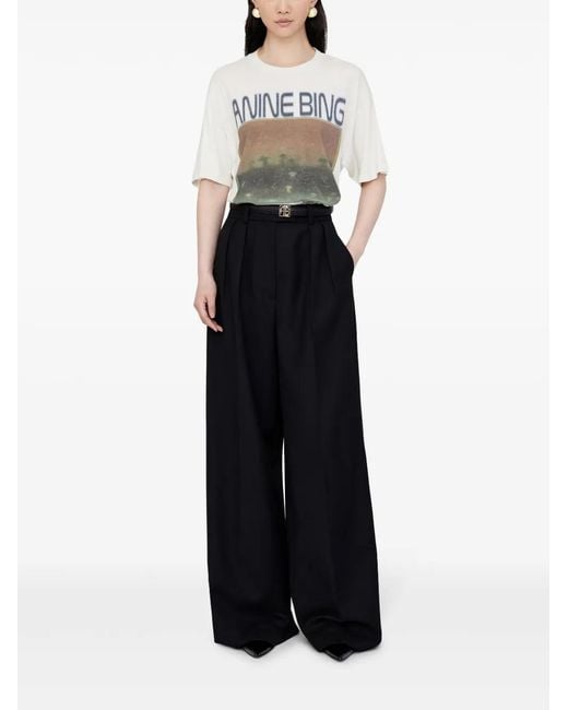 Anine Bing White Cade Tee