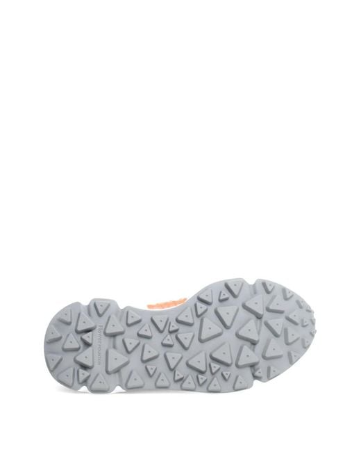 Flower Mountain White Nubuck Leather Sneakers