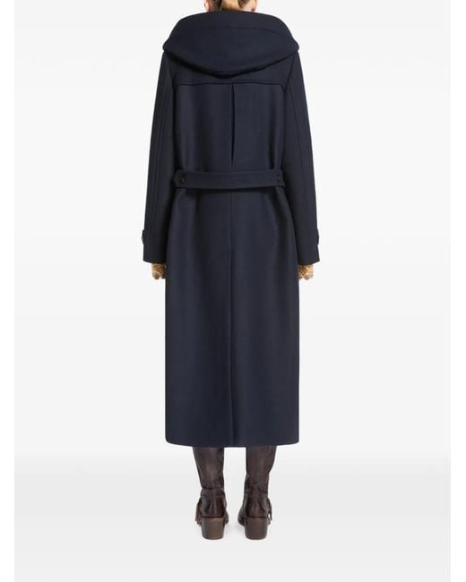 Dries Van Noten Wollen Duffeljas in het Blue