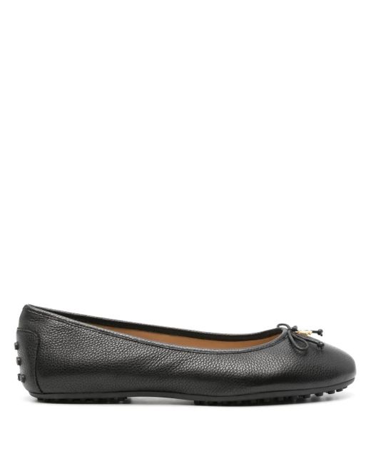 Ralph Lauren Black Jayna Driver Flats Ballet