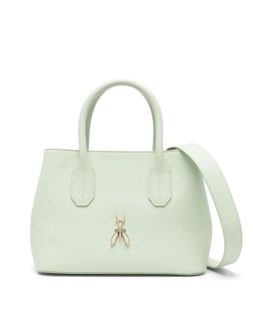 Patrizia Pepe Kleine Leren Shopper in het Green