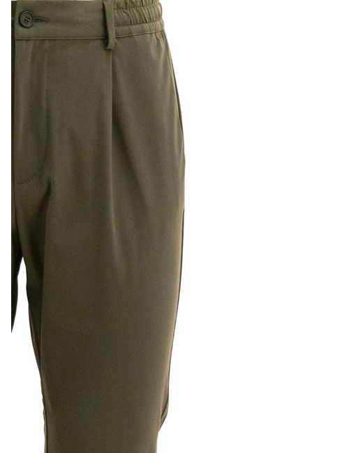 Cruna Green Mitte Pleated Trousers for men