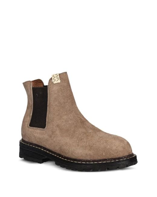 Visvim Brown Suede Chelsea Boots for men