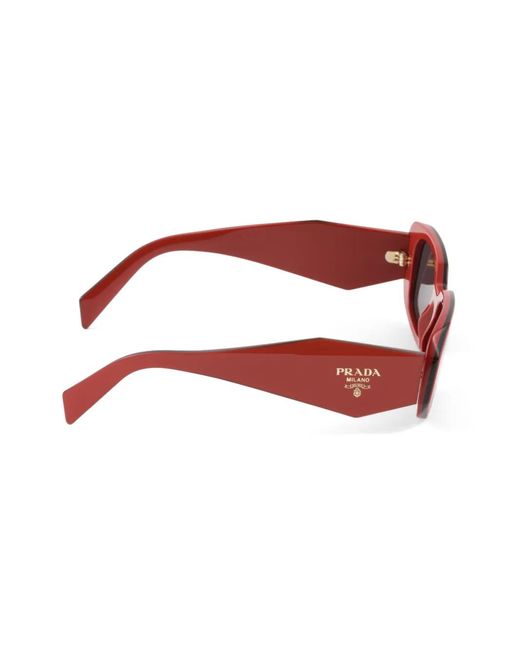 Prada Brown Symbole Rectangle-Frame Sunglasses