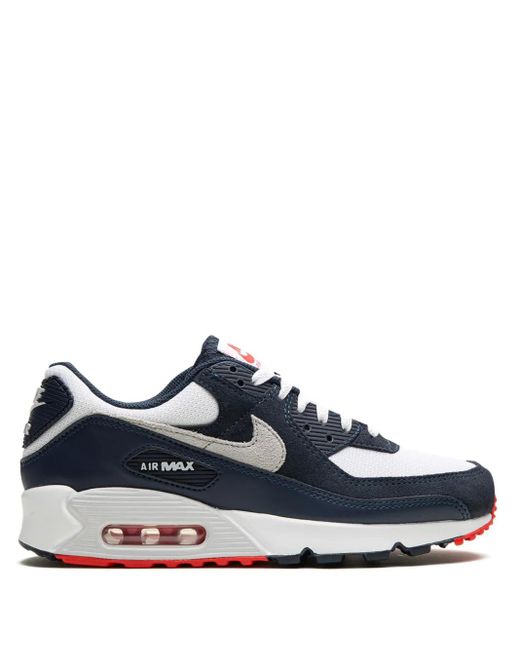 Nike Blue Air Max 90 /Crimson" Sneakers