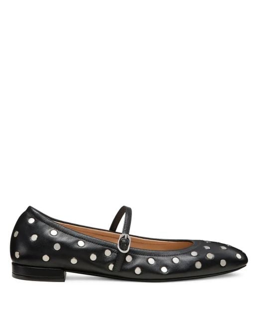 Ballerines Claris Stud Stuart Weitzman en coloris Black