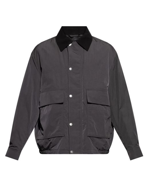 Theory Gray Utility Bomber Jacket for men