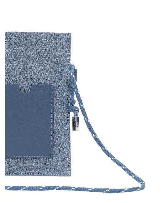 IRO Blue Drawstring Phone Bag
