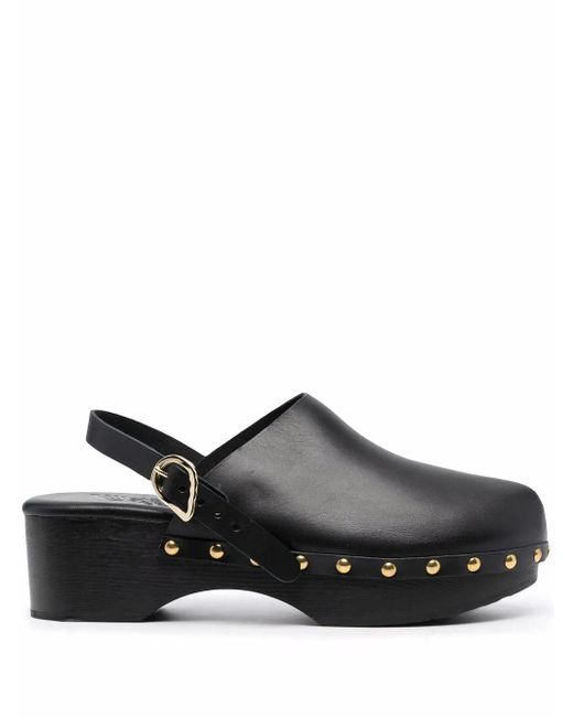 Ancient Greek Sandals Black Classic Closed 70Mm Studded Clogs