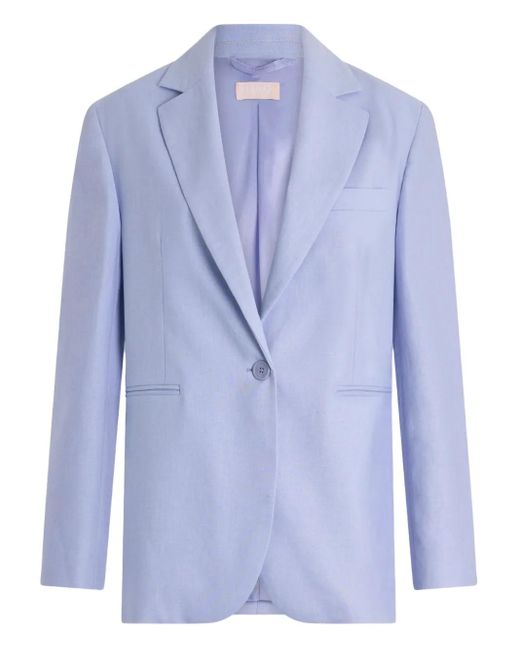 Liu Jo Blue Single-Breasted Blazer