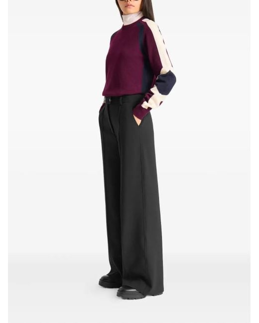 Fusalp Black Exposed-Seam Trousers
