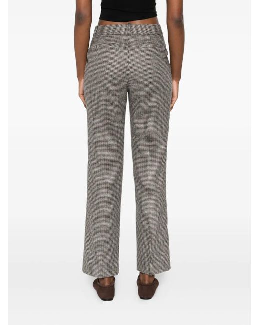 P.A.R.O.S.H. Gray Houndstooth Trousers
