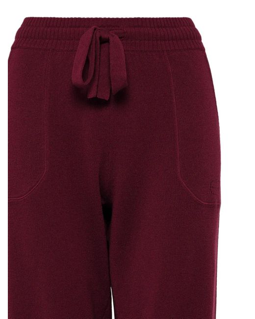 Eres Red Drawstring Pocket Trousers