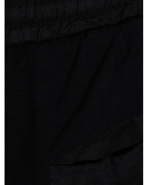 Thom Krom Black Drawstring Shorts for men