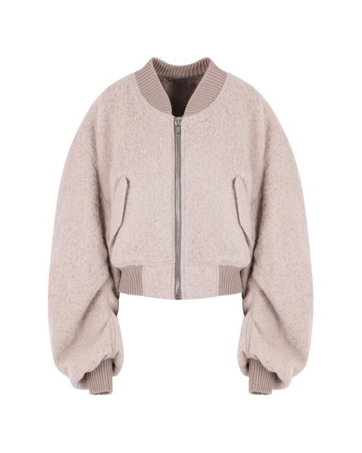 Rick Owens Pink Secchia Cropped Jacket