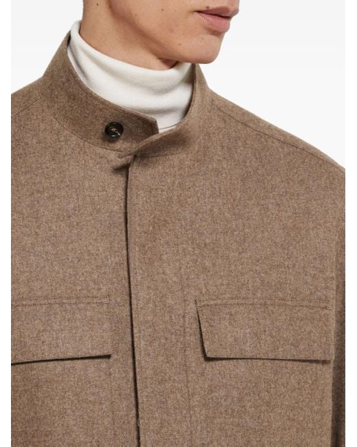 メンズ Zegna Oasi カシミア ジャケット Brown
