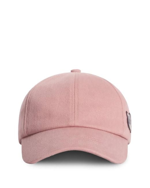 Maison Kitsuné Pink Casquette À Patch Appliqué for men
