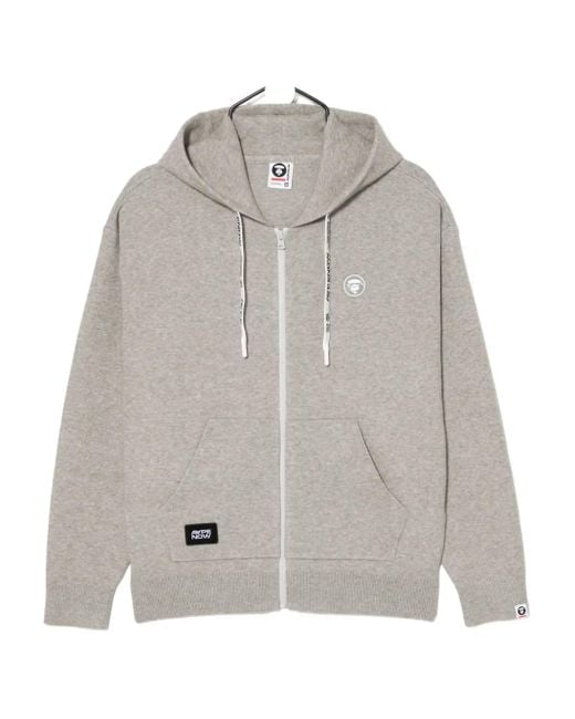 Hoodie Moonface Aape By A Bathing Ape pour homme en coloris Gray