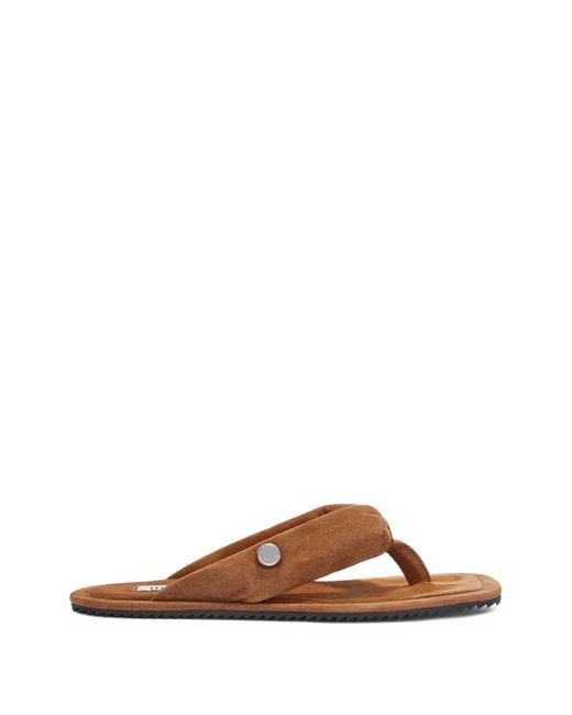 The Attico Brown Indie Thong Sandals