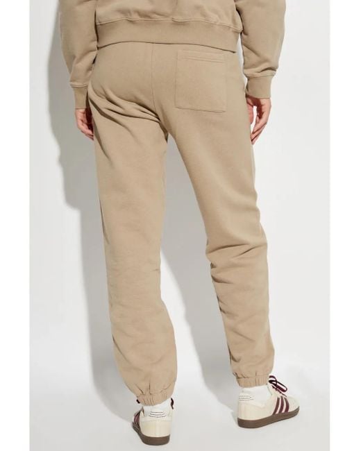Sporty & Rich Natural The Wall Street Collection Track Pants