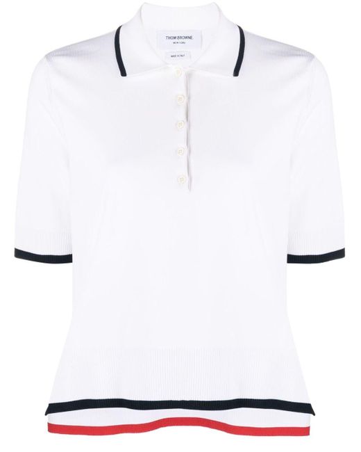 Thom Browne White T-Shirts And Polos