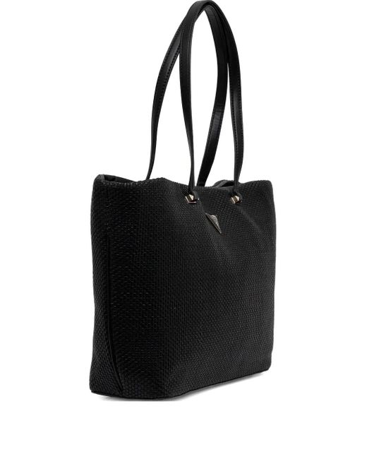 Guess Phaedra Woven Tote Bag Black