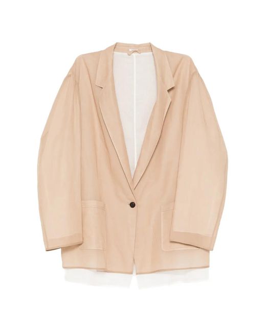 YEAREAST Natural Sheer Blazer