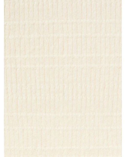 LaDoubleJ スカラップトリム セーター White