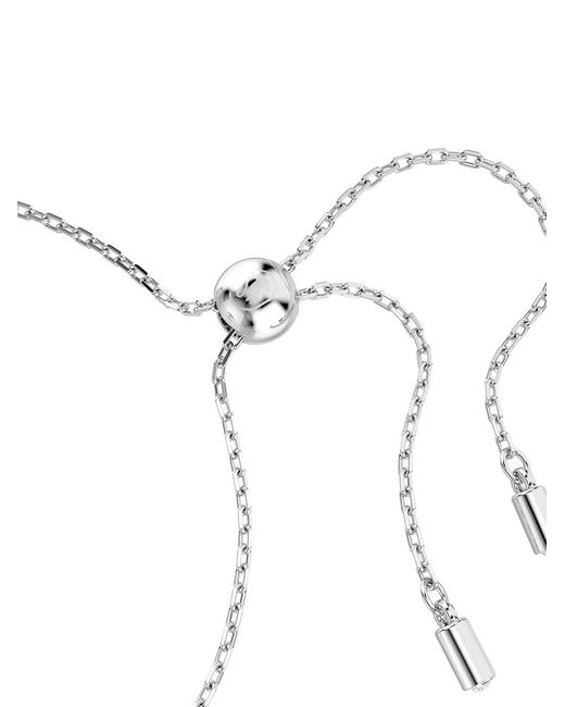 Swarovski White Matrix Baguette-Crystal Knot Bracelet