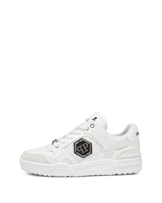 Philipp Plein White Baskets Basses Predator V2 for men