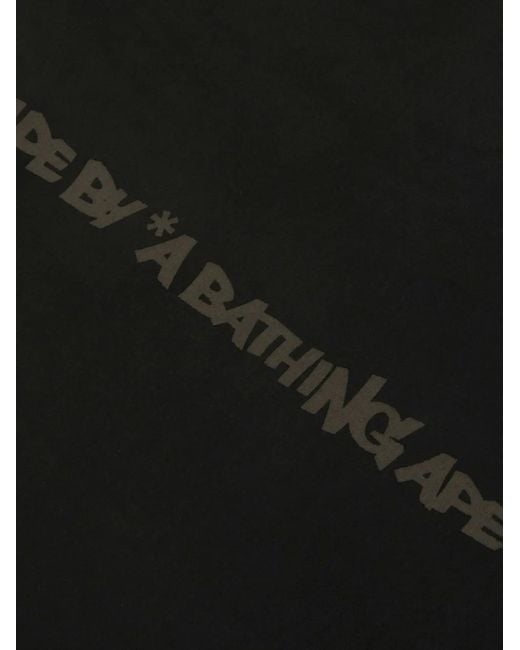 Aape By A Bathing Ape Black Embroidered Vest for men