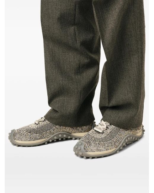 AMI White Knit Mirage Sneakers