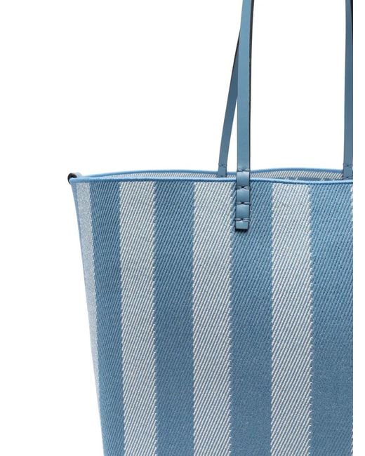 Fendi Blue Bag Roll Large Type Shopper