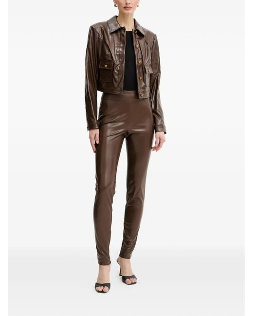 Guess Brown Buttoned Pocket Jacket