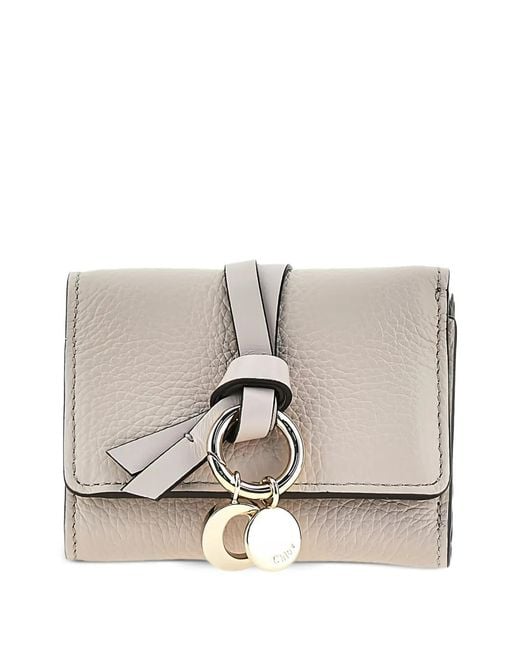 Chloé Gray Knot Charm Wallet