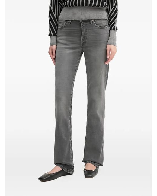Benetton Gray Five-Pocket Jeans