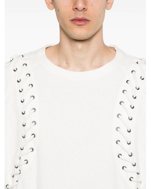 Craig Green White Lace-up Cotton Sweatshirt for men
