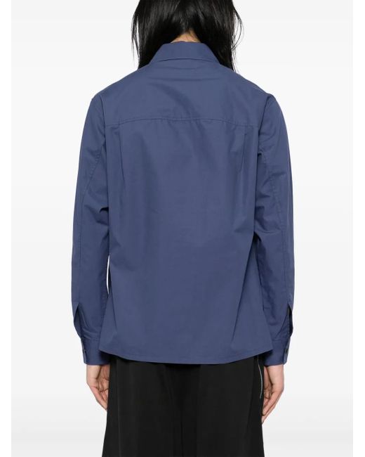 SPORT b. by agnès b. Blue Poplin Pocket Shirt for men