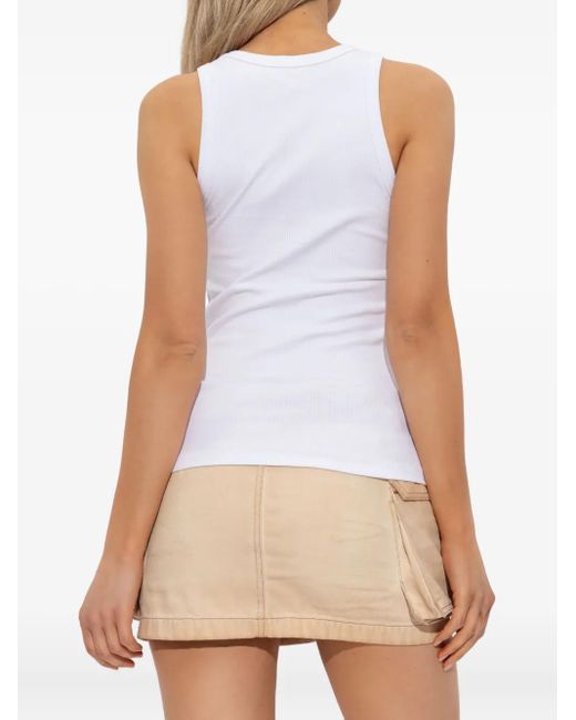 Top T-Anky-D A Coste di DIESEL in White