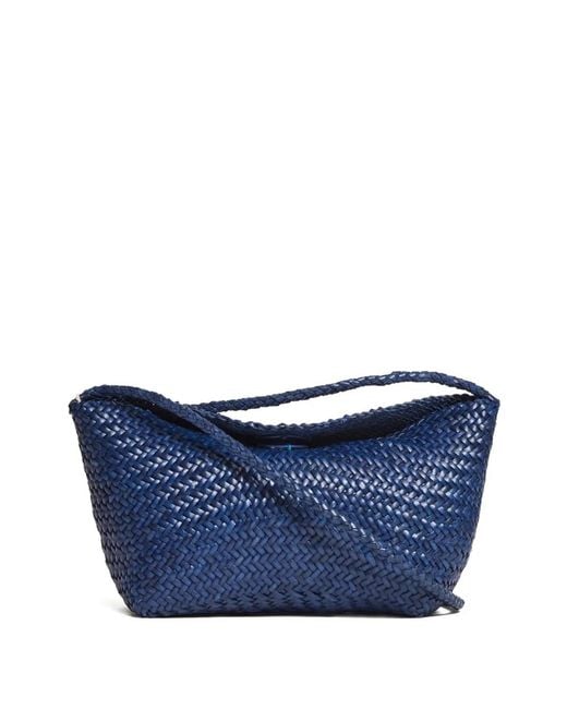 Dragon Diffusion Blue Leather Shoulder Bag