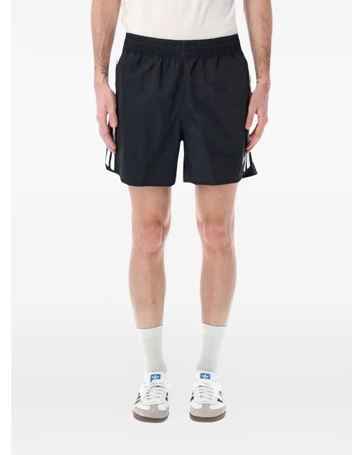 Adidas Blue Three-Stripe Shorts for men