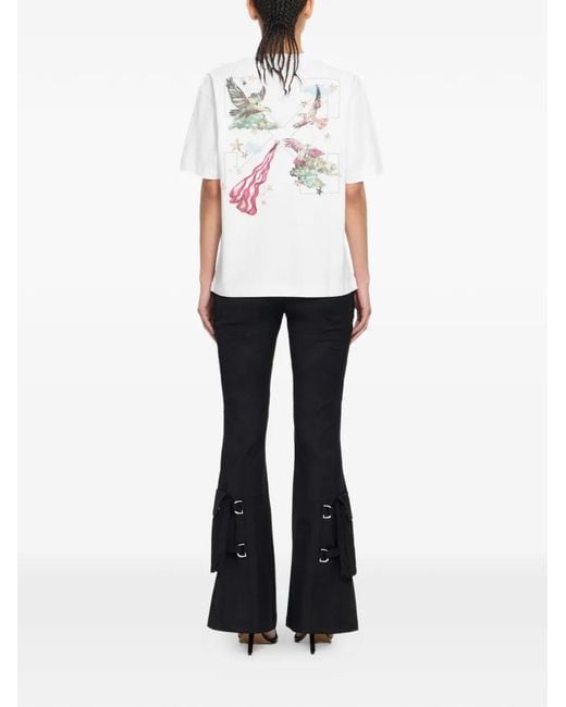Off-White c/o Virgil Abloh White Dream Arrow Graphic-Print T-Shirt