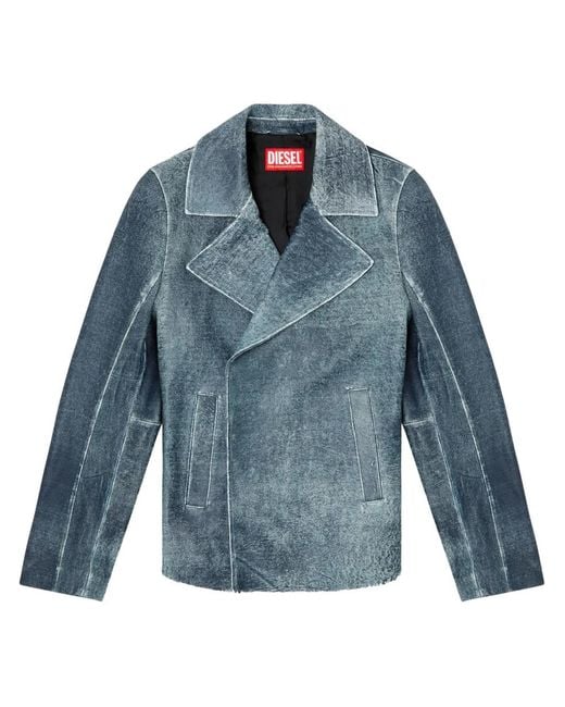 DIESEL Blue Jackets for men