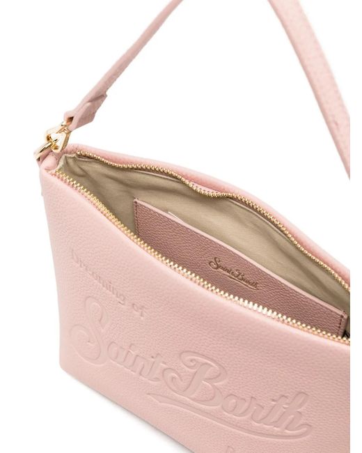 Mc2 Saint Barth Pink Aline Logo-Embossed Cross Body Bags