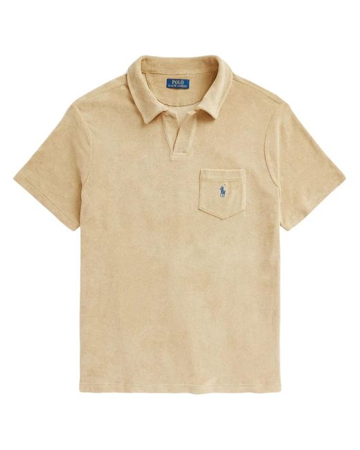 Polo Ralph Lauren Natural Polo Pony Embroidered Polo Shirt for men