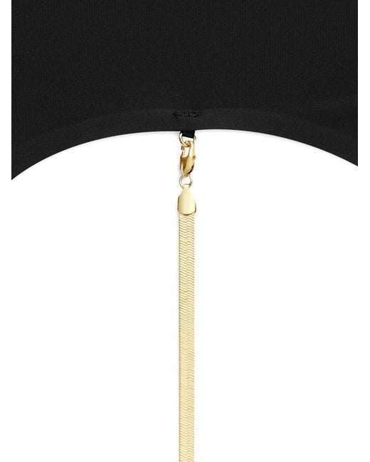 Maison Close Black Open Back Jewellery Dress